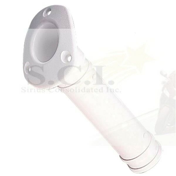 ABS FLUSH MOUNT WHITE FISHING ROD HOLDER