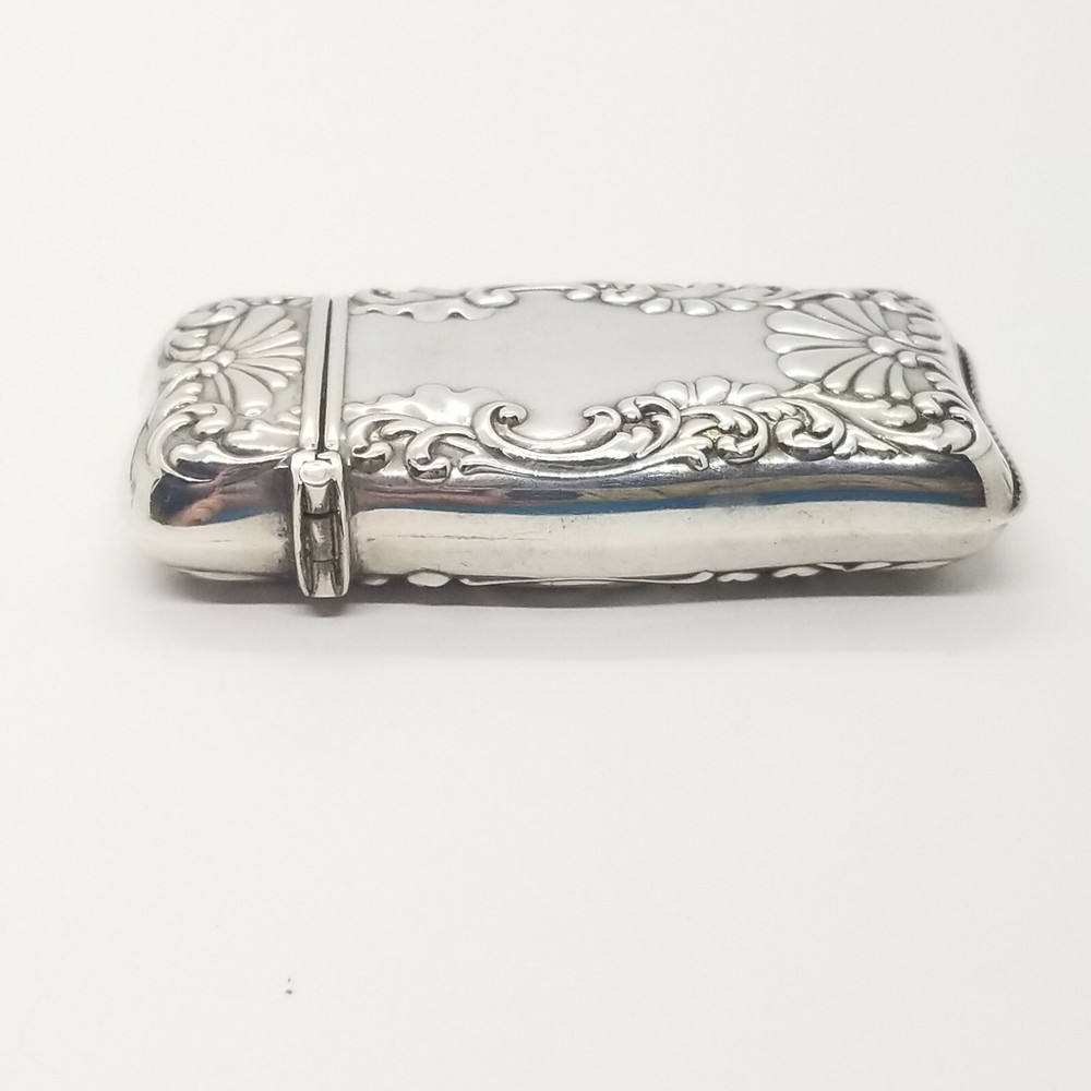 Antique Frank Whiting EUC Sterling Silver Match Safe Vesta Case