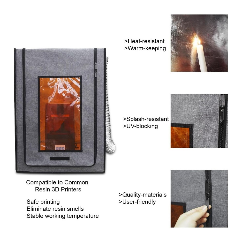 Multifunctional 3D Printer Enclosure w/Adjustable Ventilation Kit Eliminate...