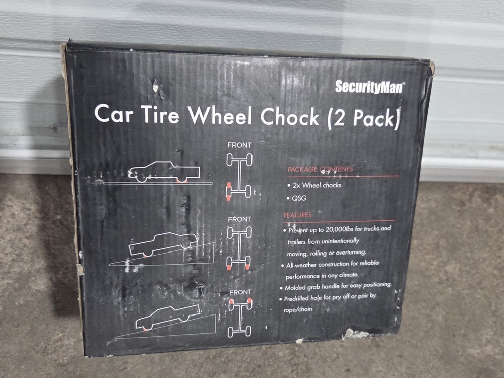 2 Pack Wheel Chocks Heavy Duty New.