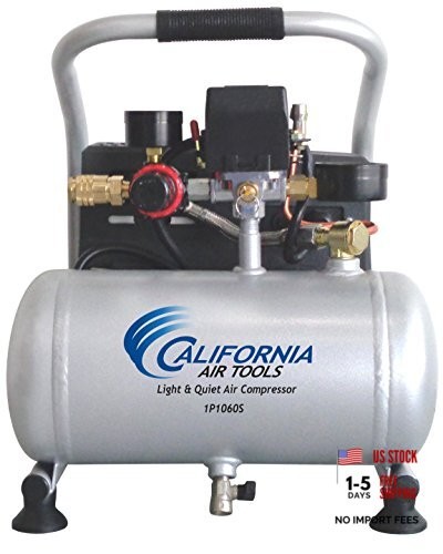 CAT-1P1060S Light & Quiet Portable Air Compressor, Silver 1-(Pack)
