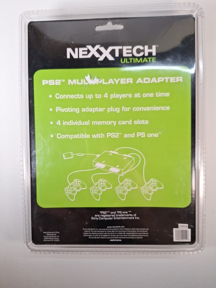 Nexxtech Ultimate PlayStation 2 and 1 (PS2 & PS1) - Four Player Adapter