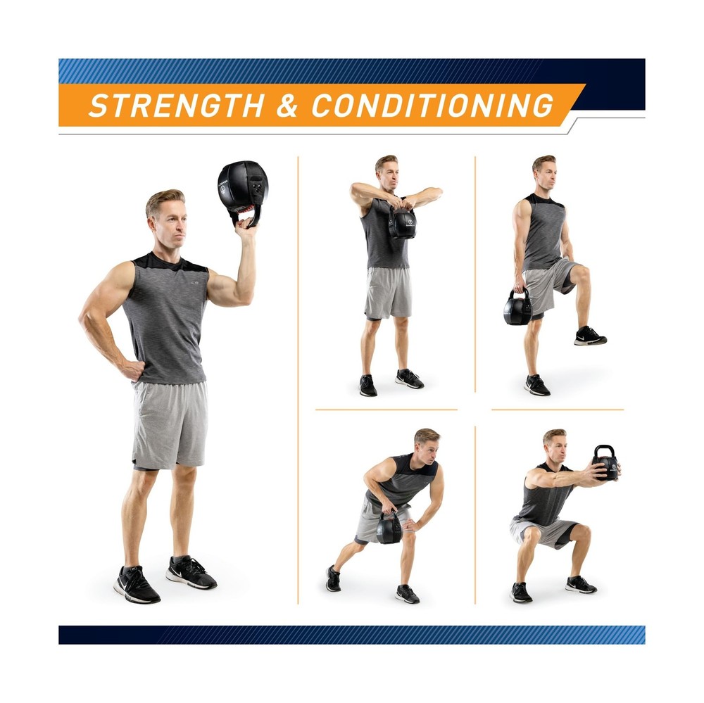 Marcy Strength Training Soft Kettlebell with Handle for Weightlifting, Condit...