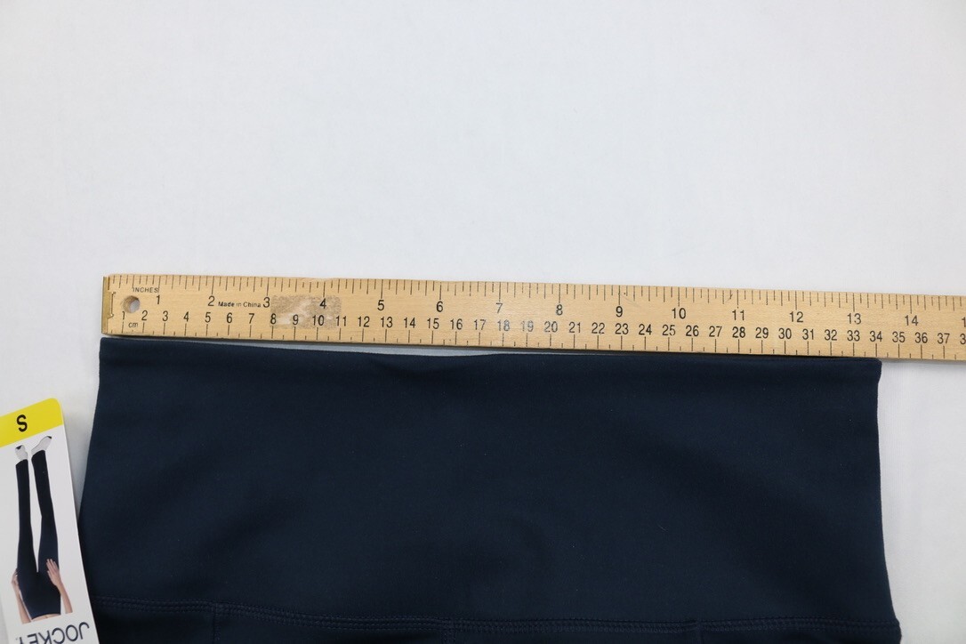 Jockey Ladies' Yoga Pant Super Comfy High Rise Neo Navy Flare Stretch Sz S M