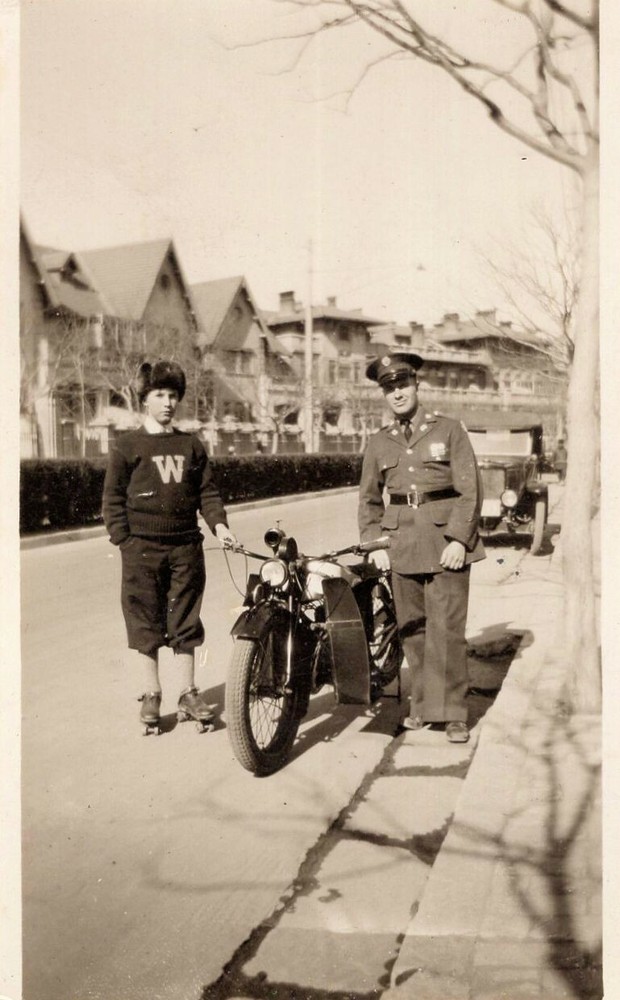 WWII Era Soldier with Motorcycle