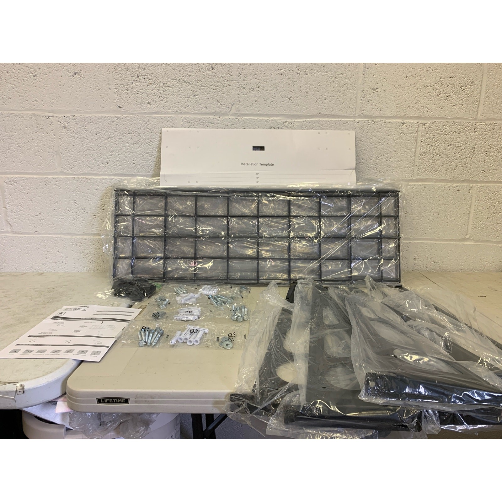 2-Pack FLEXIMOUNTS 2x6ft Garage Shelving Wall Shelf Wall Rack Black WR26B