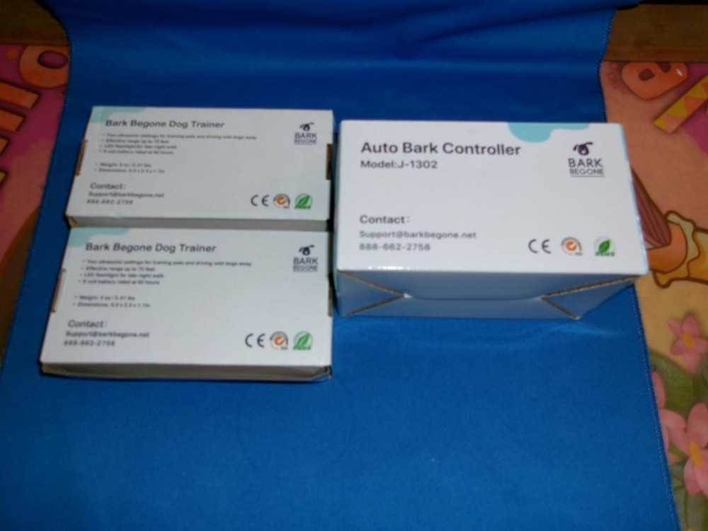 BARK BEGONE AUTO BARK CONTROLLER & 2 DOG TRAINER NEW