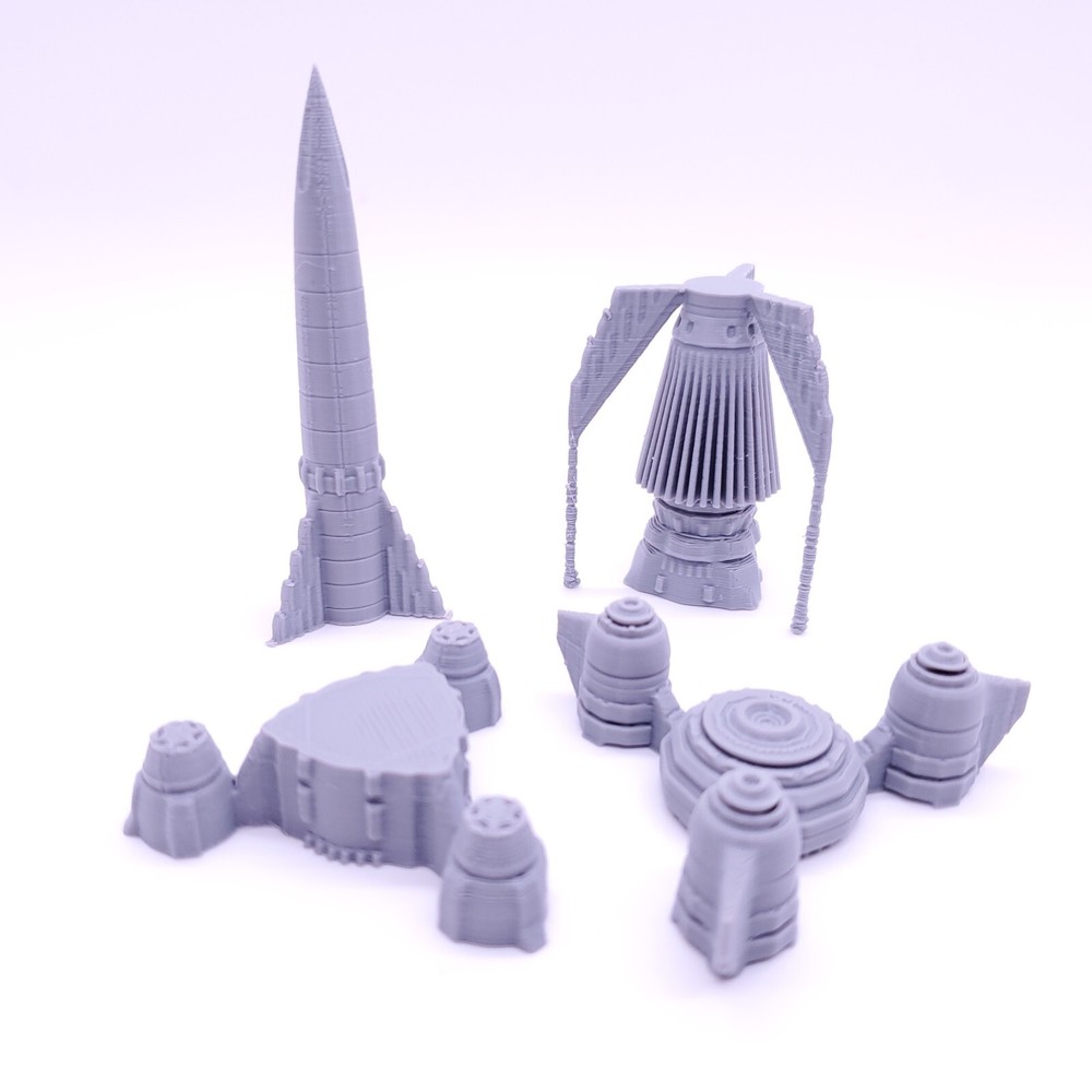 Thunderbird 3 - 3", 6", 12" or 18" Model - Custom Space Ship Kit Sci-fi