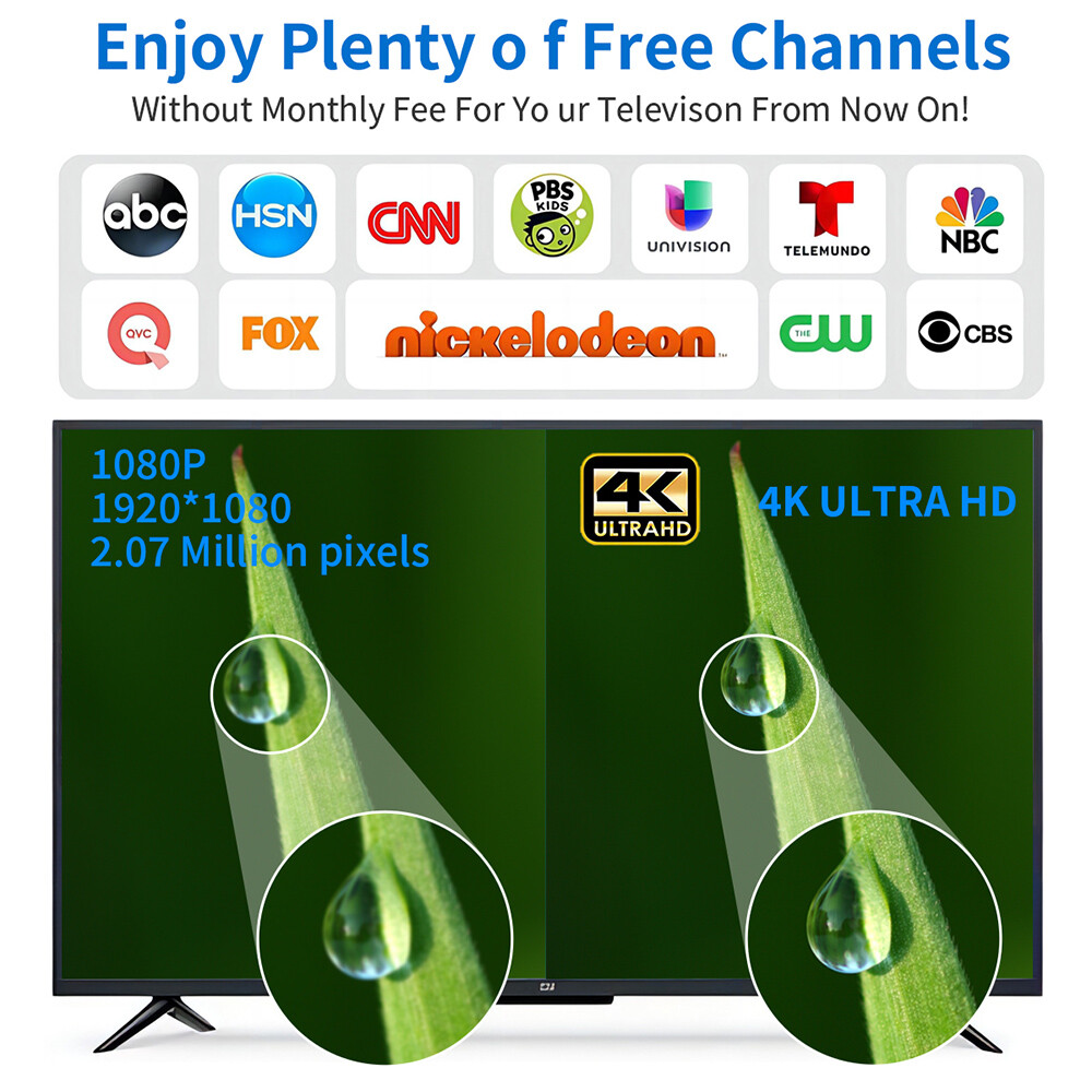 6000 Miles HDTV 1080P Outdoor HD 4K Digital TV Antenna 360° Signal Amplified US