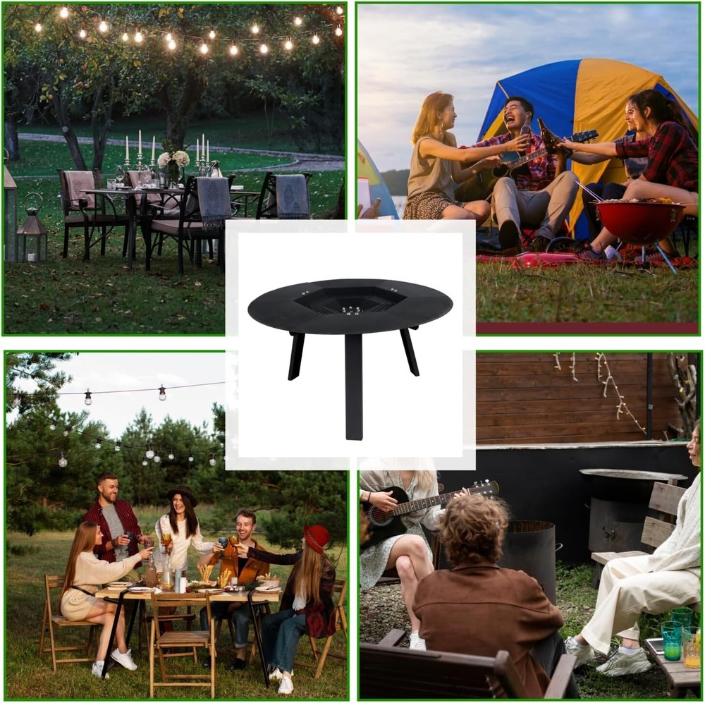 FEBTECH - 17.5" Fire Pit Heat Deflector Compatible for 15" Fire Pit