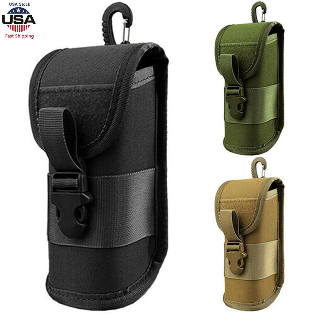 Tactical MOLLE Eyeglass Case Hard Shell Sunglasses Bag Hockproof Protective Box