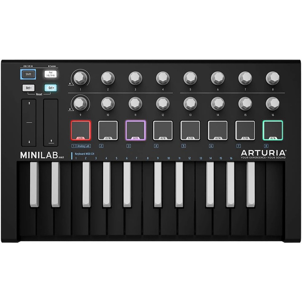 Arturia MiniLab MKII Inverted MIDI Controller Black