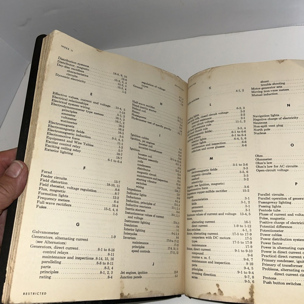 Elementary Electricity for airplane mechanics air training command 1951