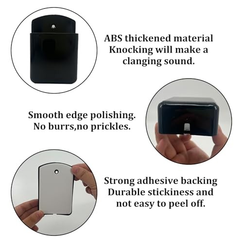 4 Pcs Remote Control Holder Wall Mount, Self Adhesive Wall Remote Control