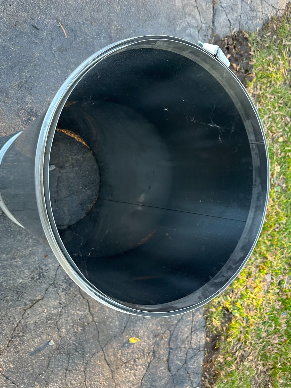 Metal-Fab 18FCSSW36 18" Diameter 36" Length Single Wall Stainless Steel Pipe