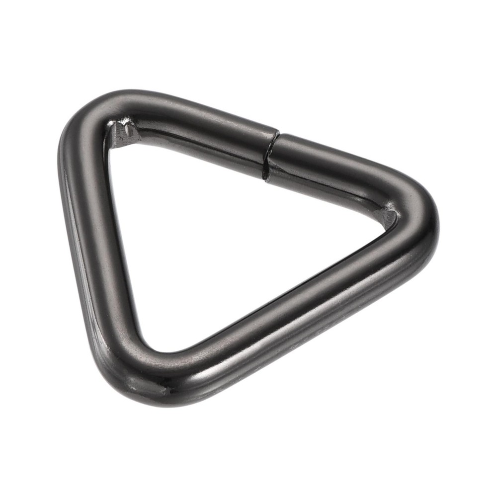 Metal Triangle Buckle 25mm Inner Width Dark Grey 20pcs