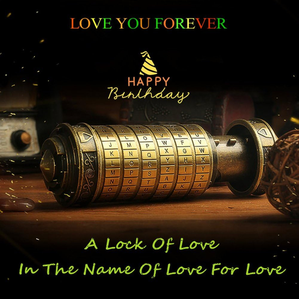 Da Vinci Code Mini Cryptex Valentine'S Day Interesting Creative Romantic Birthda