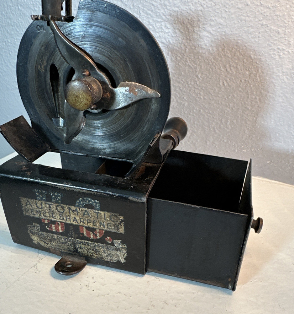 Antique US Automatic Pencil Sharpener Working Condition