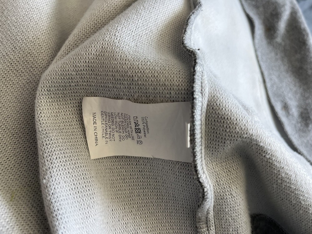 Boy Coat Size 3 Gray Open Front Hoodie