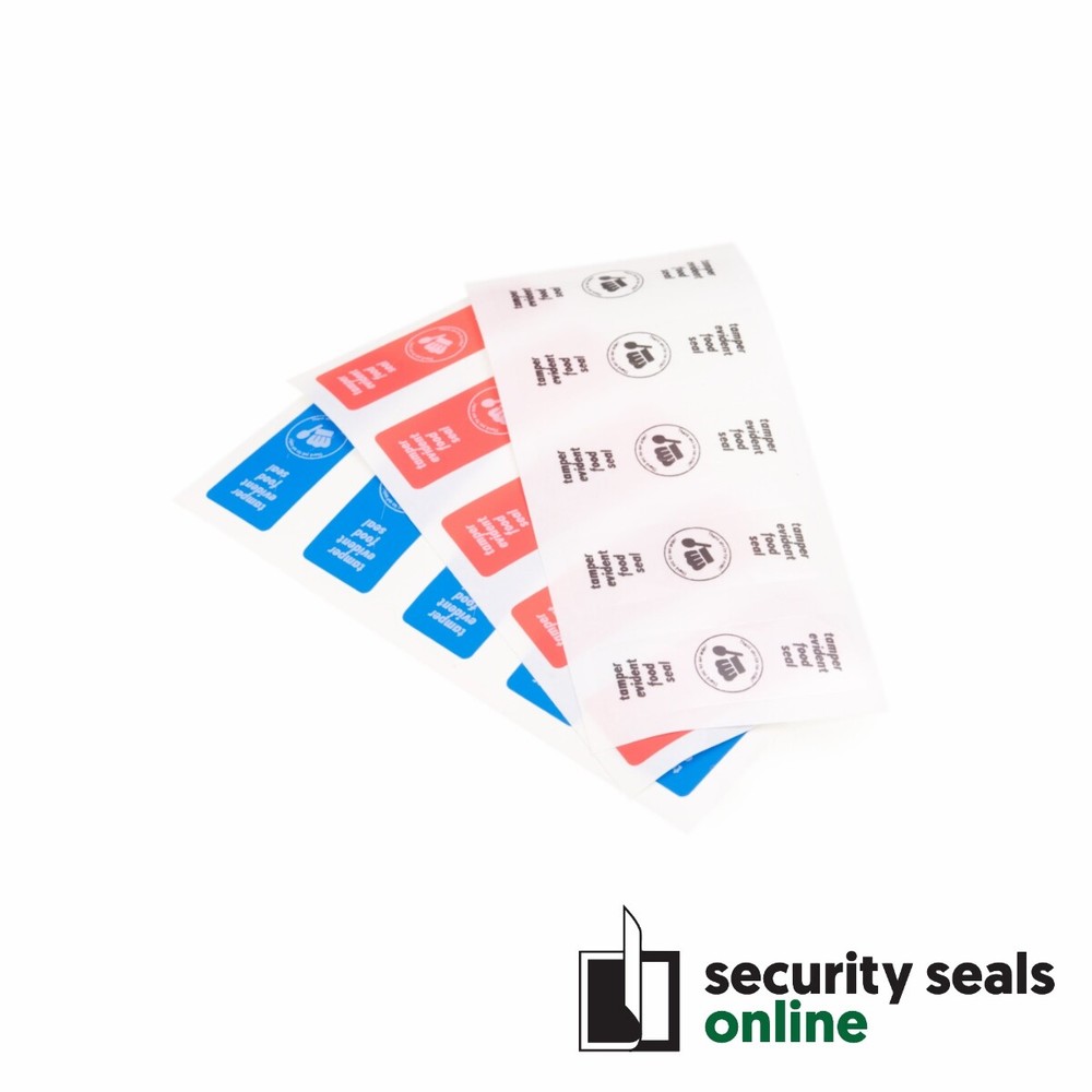 60x20mm Total-Transfer Void Security food delivery labels