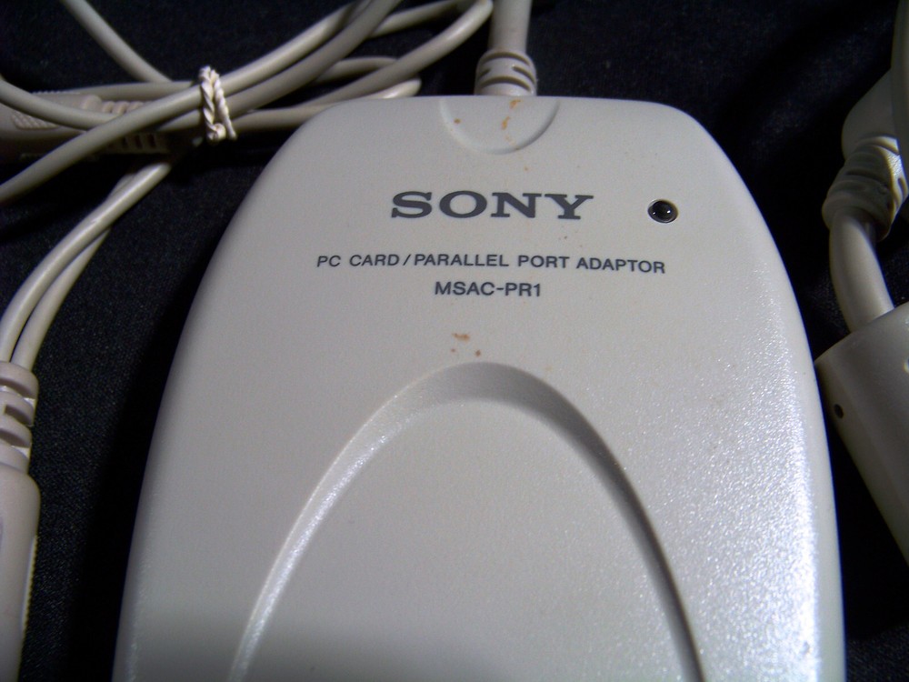 Sony MSACPR1 PC Card/Parallel Port adaptor ~ Memory Stick to PC - EUC