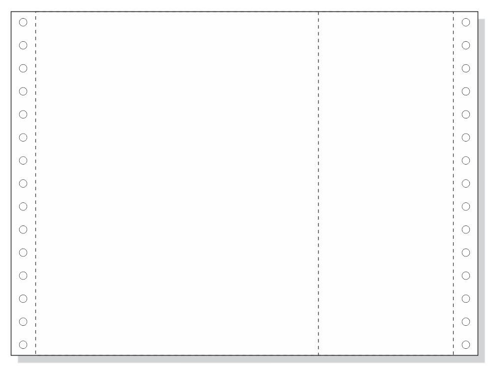 9-1/2 x 7" 1 Part Continuous Paper with Extra Vertical Perforation