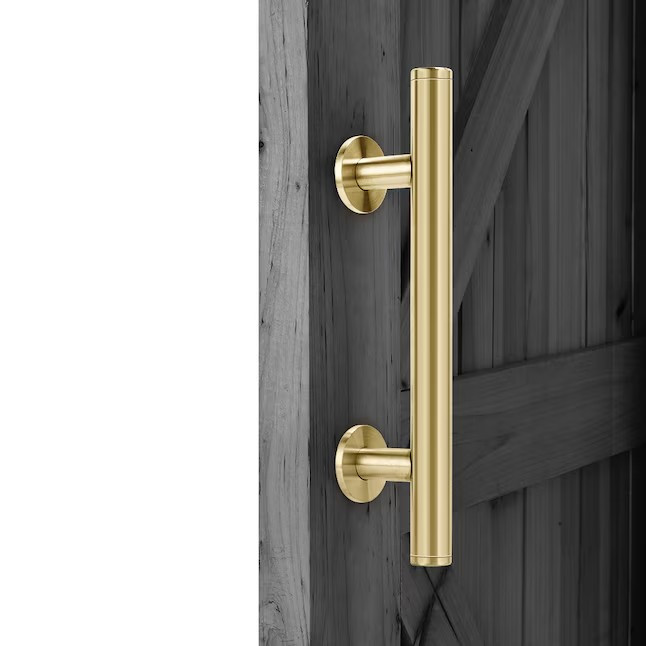 RELIABILT Soft Gold Indoor Single Barn Door Handle