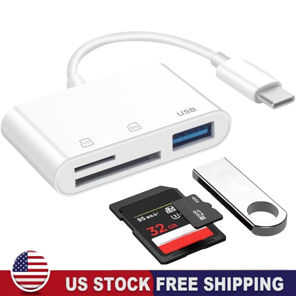 TF/SD Card Adapter Camera Reader Camera Android Type-c For iPhone17 Pro Max 16e