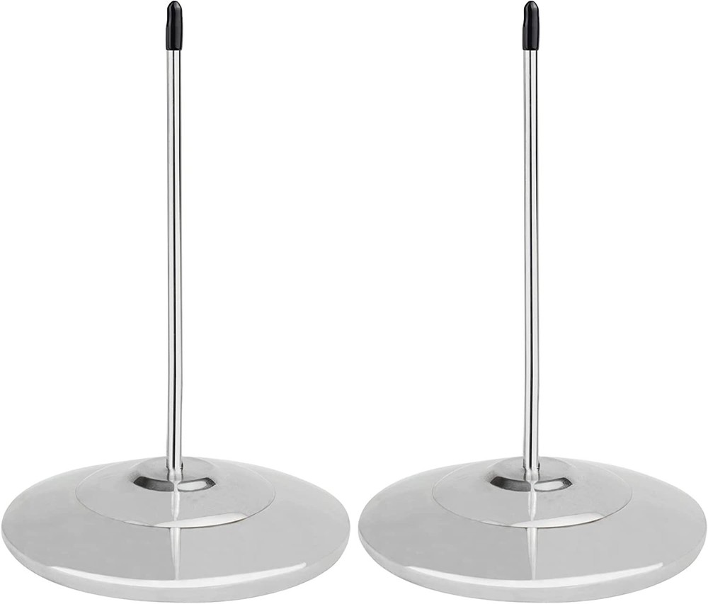2 Pack Bill Fork Receipt Holder Spike Stainless Steel with Solid Heavy-duty Base