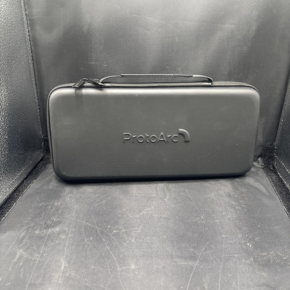 ProtoArc XKM01 Foldable Wireless Keyboard Mouse Combo, Rechargeable, Silver.