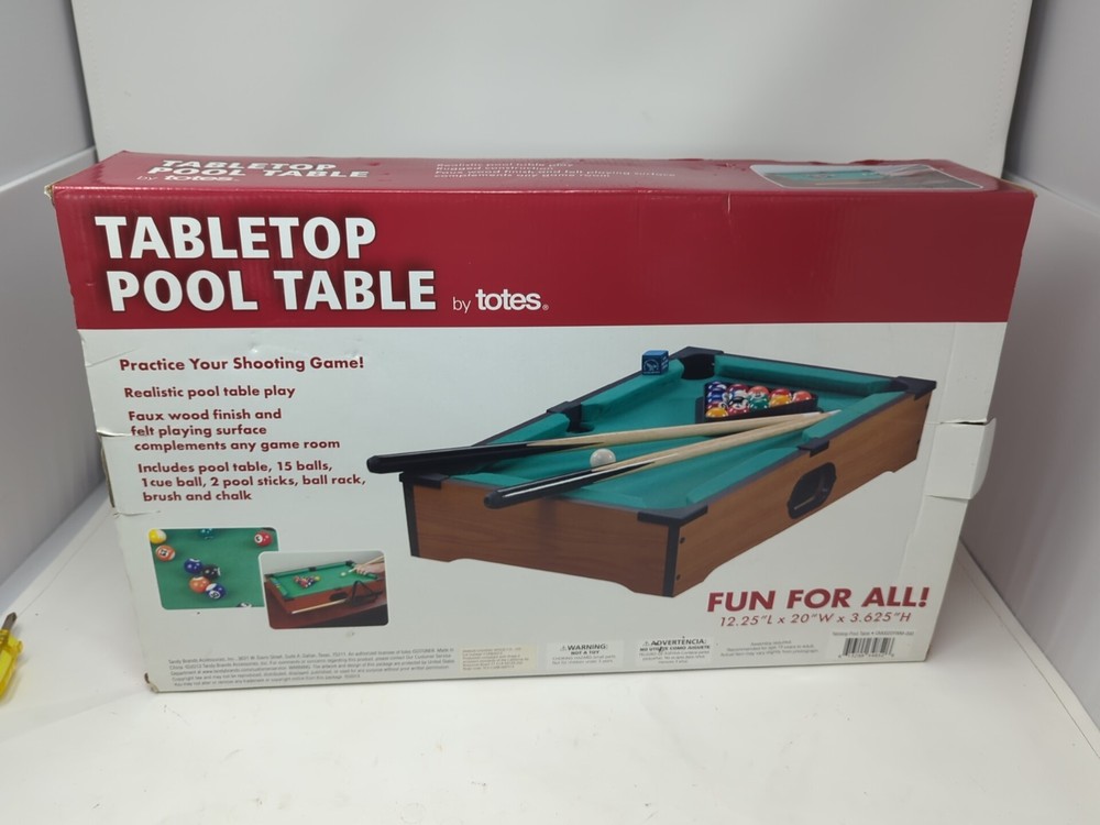 Totes The Tabletop Pool Never Used Complete
