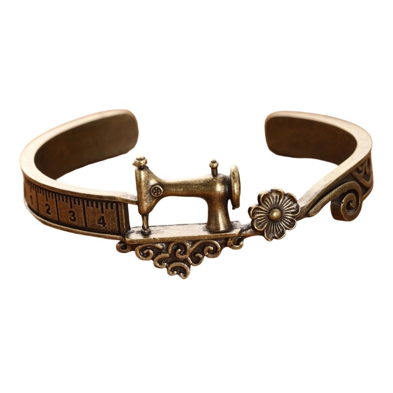 Stylish Sewing Machine Inspired Bangle Adjustable Fit Suitable For Various