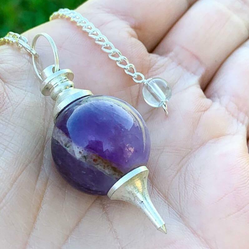 Amethyst Sphere Pendulum