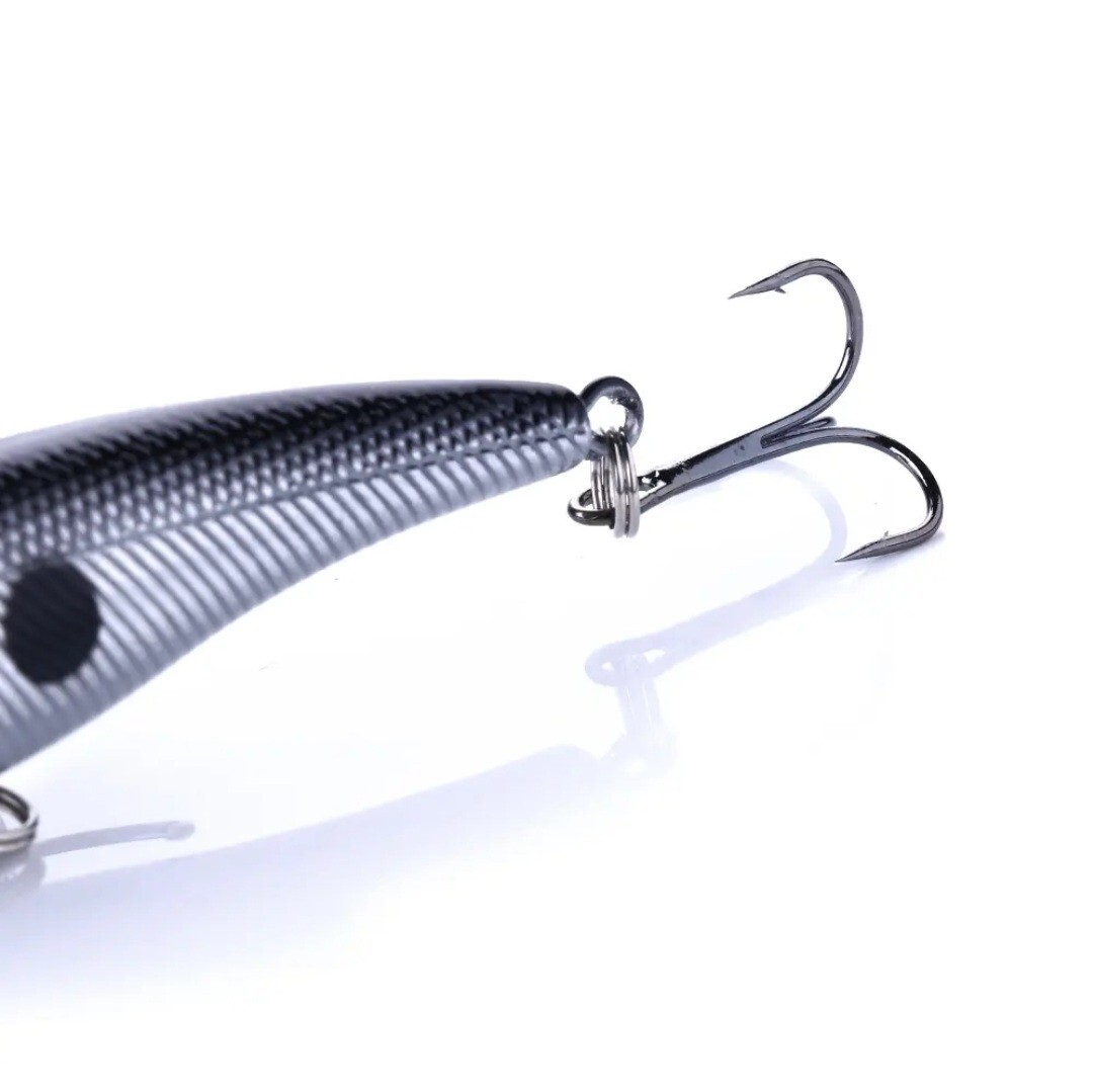 Largemouth bass fishing lures wobbler minnow 10-pack lot crankbait tackle bait