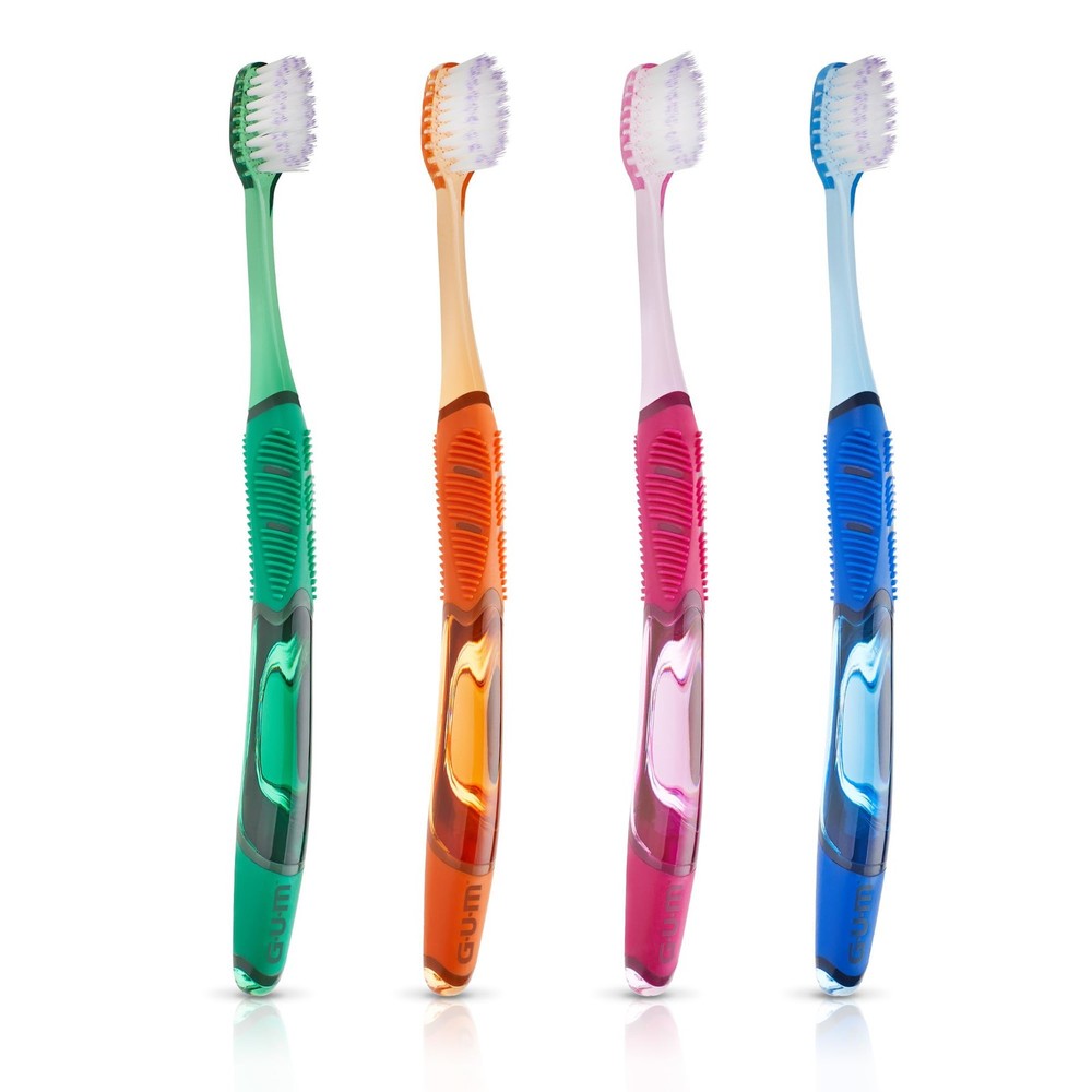 GUM Technique Deep Clean Toothbrush - Compact Soft - Soft Toothbrushes for Ad...