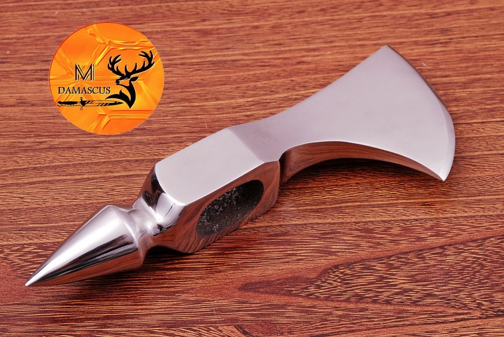 HAND MADE CARBON STEEL AXE HEAD / HATCHET TOMAHAWK THROWING 633