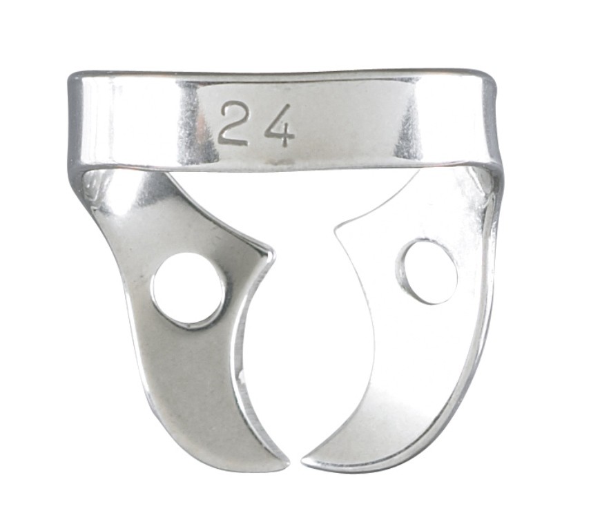 2pcs Rubber Dam Clamps Type #24 For Molars