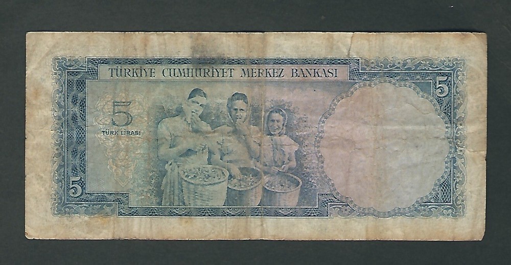 Turkey - Five (5) Lira 1930