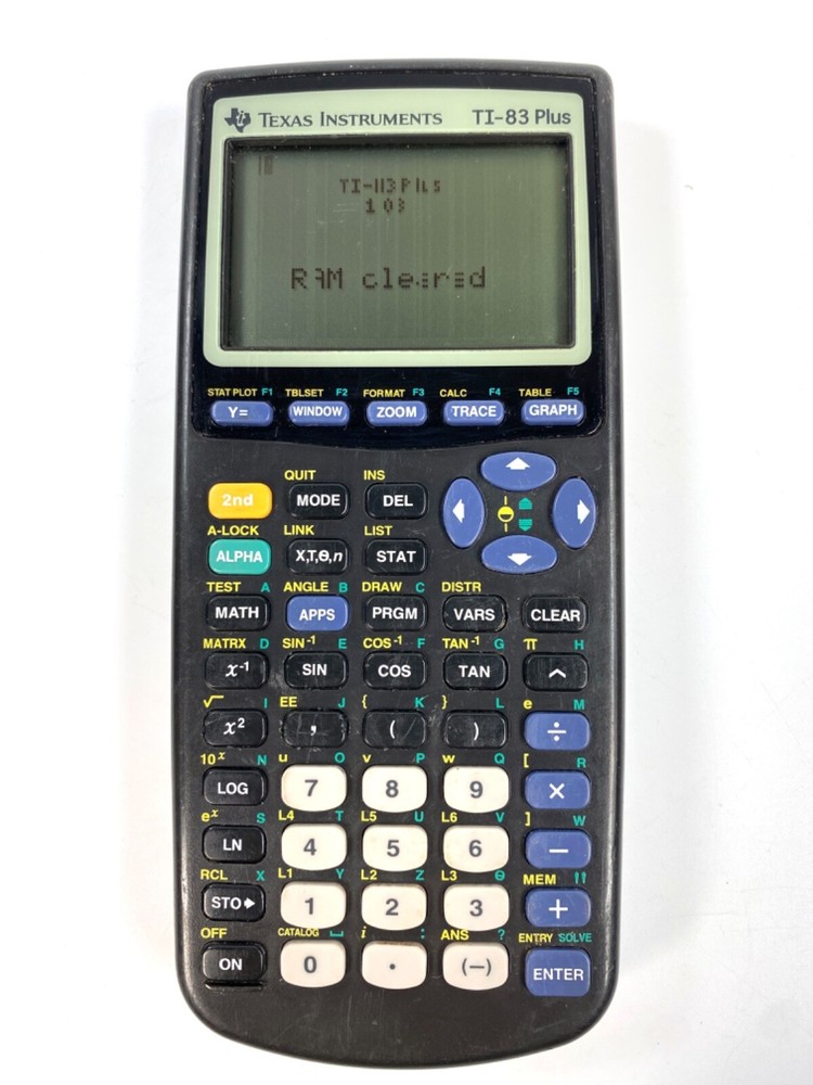 Texas Instruments TI-83 Plus Graphing Calculators (2) ***Broken - Parts Only***
