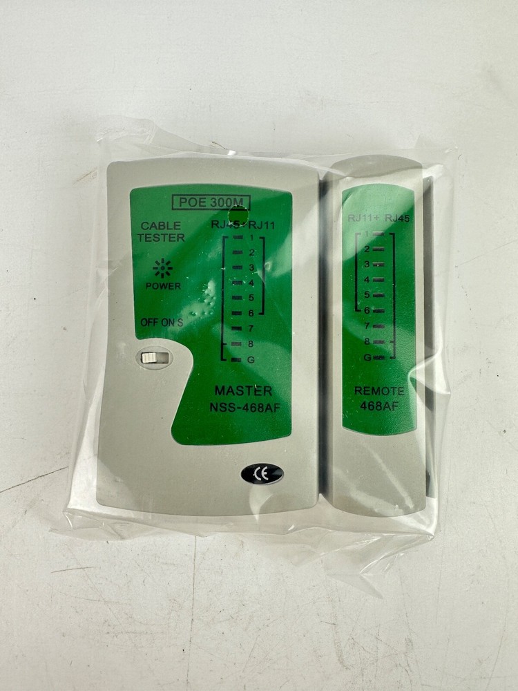 Network Cable Tester - RJ45 Ethernet and RJ11 Telephone Cable Testing Tool