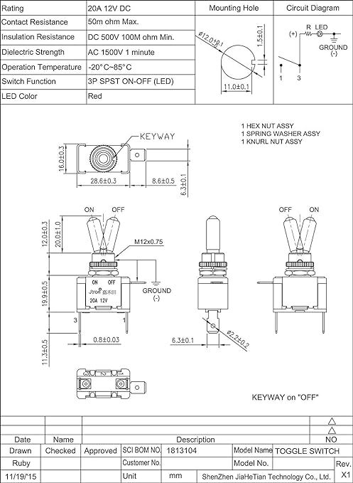 Carbon Ignition Switch Panel Engine Start Push Button LED 12V Toggle Racing Car