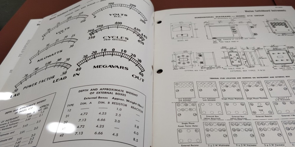 1960 ~ DAYSTROM ~ Catalog ~ Switchboard Instruments Weston