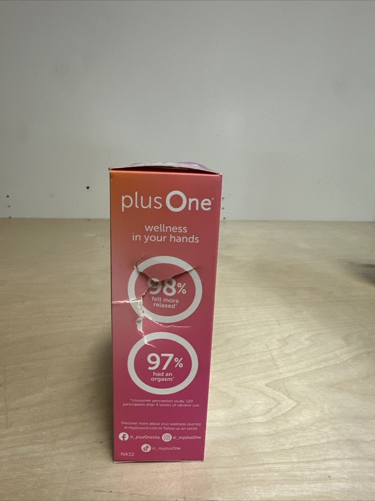 plusOne Vibrating Mini Soft Touch Massager, 10 Vibration Settings, Waterproof