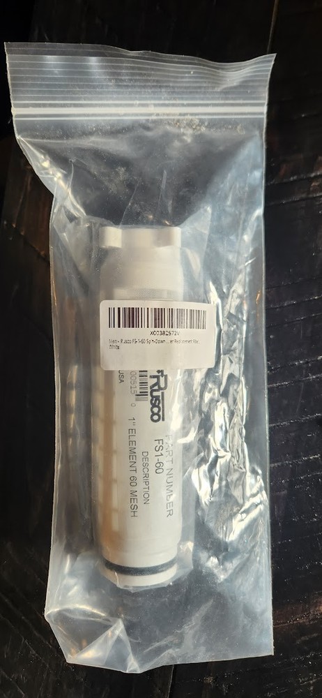 Rusco FS-1-60 1 Inch 60 Mesh Polyester Screen Spin Down Replacement Water Filter