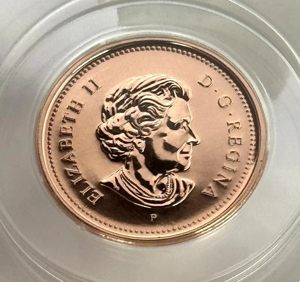 2005P Canada 1 Cent MINT ERROR, Wrong Planchet, Non Magnetic - CCCS GEM UNC67