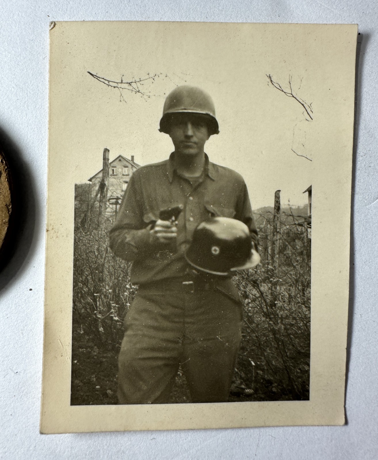 WWII 63rd Infantry Div Named Officer Uniform Overcoat Jacket Ribbon Medal Photo