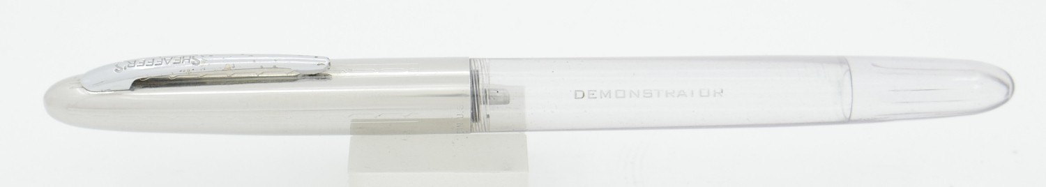 Sheaffer Skripsert True Store Demonstrator Clear & Chrome Fountain Pen - 1950's
