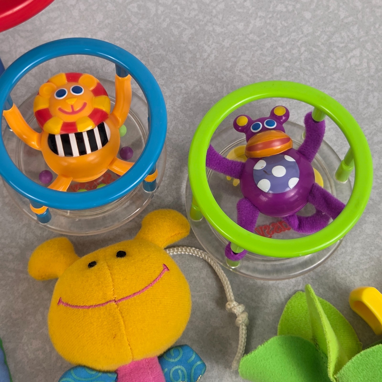 Baby Infant Toy Lot of 11 Rattles Fisher Price Singing Fish Sensory Playgro