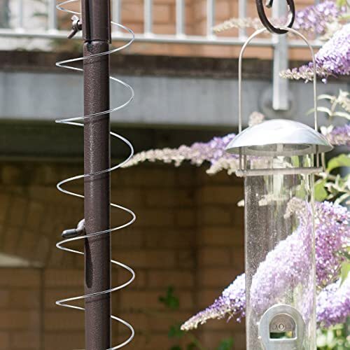 Pieces Squirrel Baffle Metal Spring Device Squirrel Barrier Spring Type Coil 3