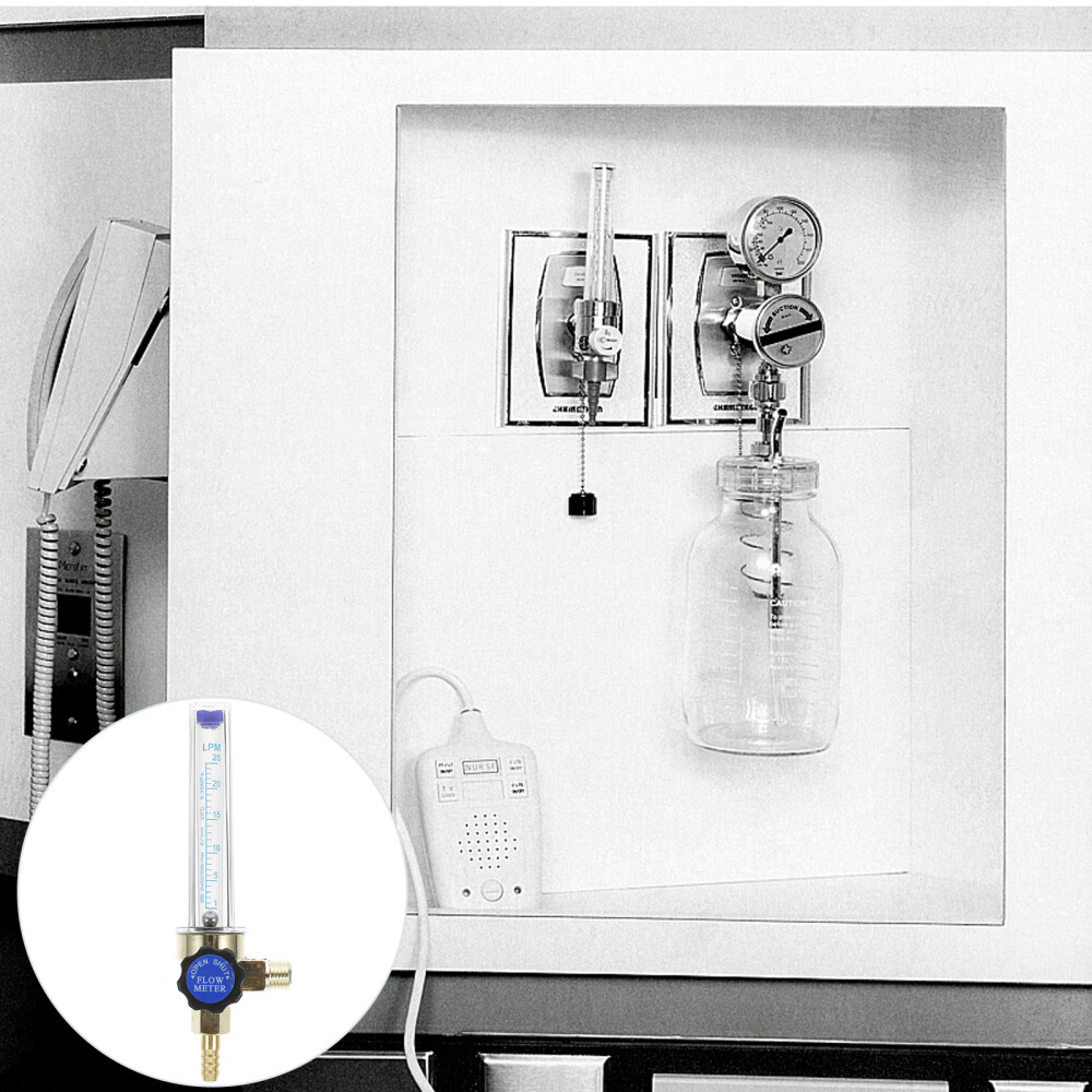 Nitrogen Flow Meter for Brazing Welding Flowmeter Regulator 1/4PT 0.15MPA 7mm